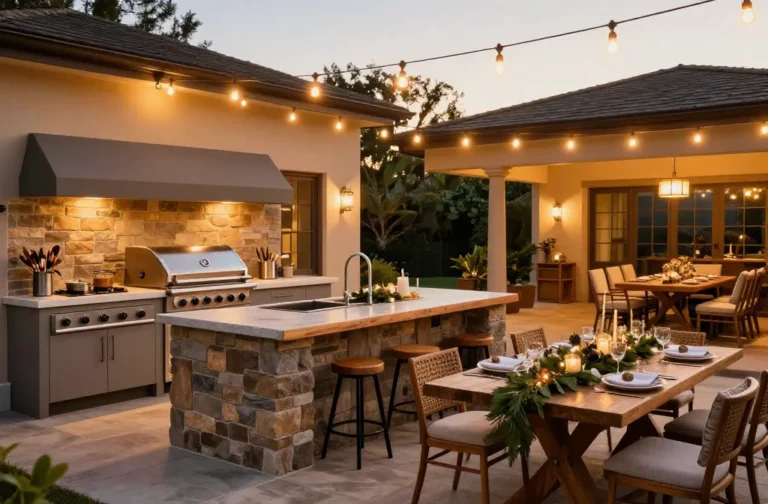 10 Outdoor Patio Kitchen Ideas for the Holidays That Make Hosting So Much Easier