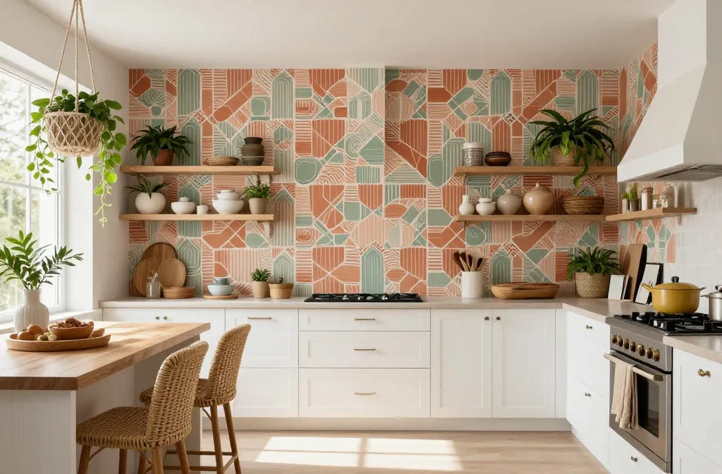 9 Boho Kitchen Wallpaper Ideas
